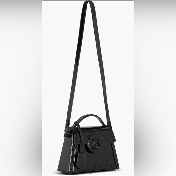 Balmain NWT B-Buzz Dynasty Patent Leather Top
Handle Bag - Picture 3 of 8